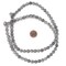 The Bead Chest Matte Grey Picasso Jasper Beads (8mm): Organic Gemstone Round Spherical Energy Stone Healing Power Crystal for Jewelry Bracelet Mala Necklace Making